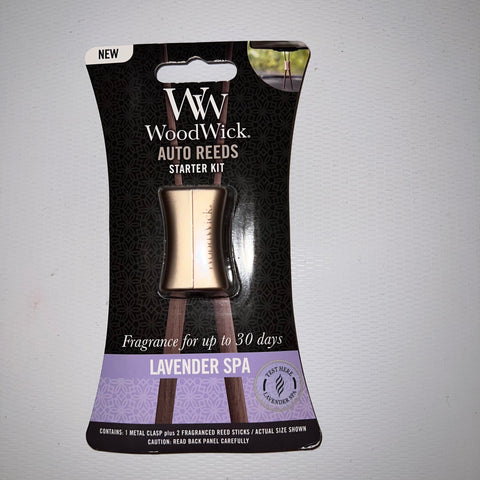 Wood Wick Auto Reeds Starter Kit - Lavender Spa