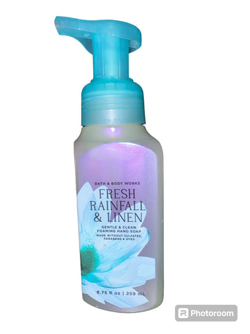 Bath & Body Works Fresh Rainfall  & Linen Hand Soap