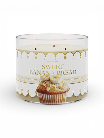 Goose Creek Sweet Banana Bread 3 Wick Candle