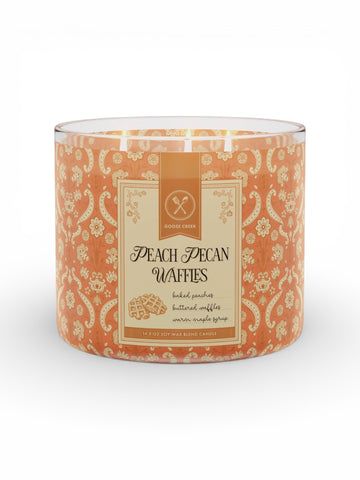 Goose Creek Peach Pecan Waffle 3 Wick
