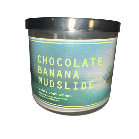 Bath & Body Works Chocolate Banana Mudslide 3 Wick Candle